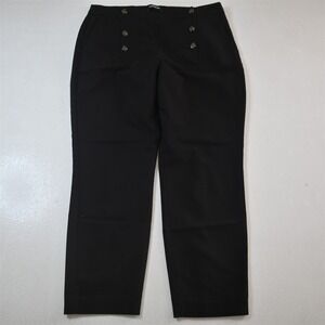 Express 12 Black High Rise Ankle Cropped Sailor Dress Womens Pants‎